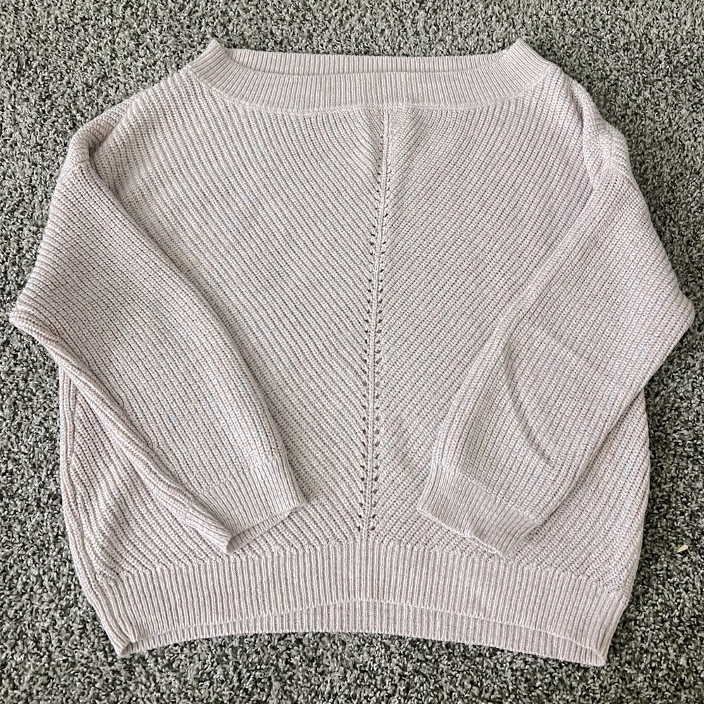SOHO NEW YORK & COMPANY Boat Neck Batwing Sleeves Knitted Sweater size S.